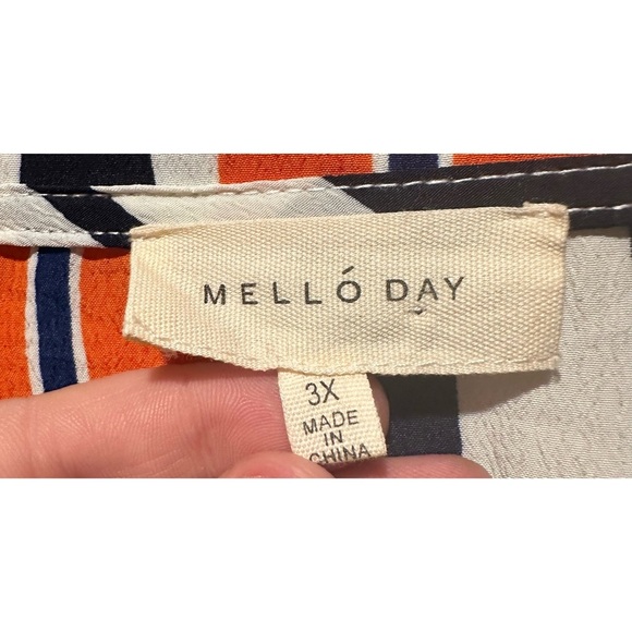 Melló Day Women’s Open Front‎ Blouse Size 3X - Picture 2 of 5